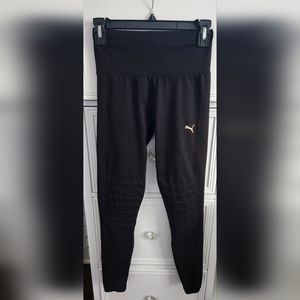 Puma Black Moto Leggings Size S